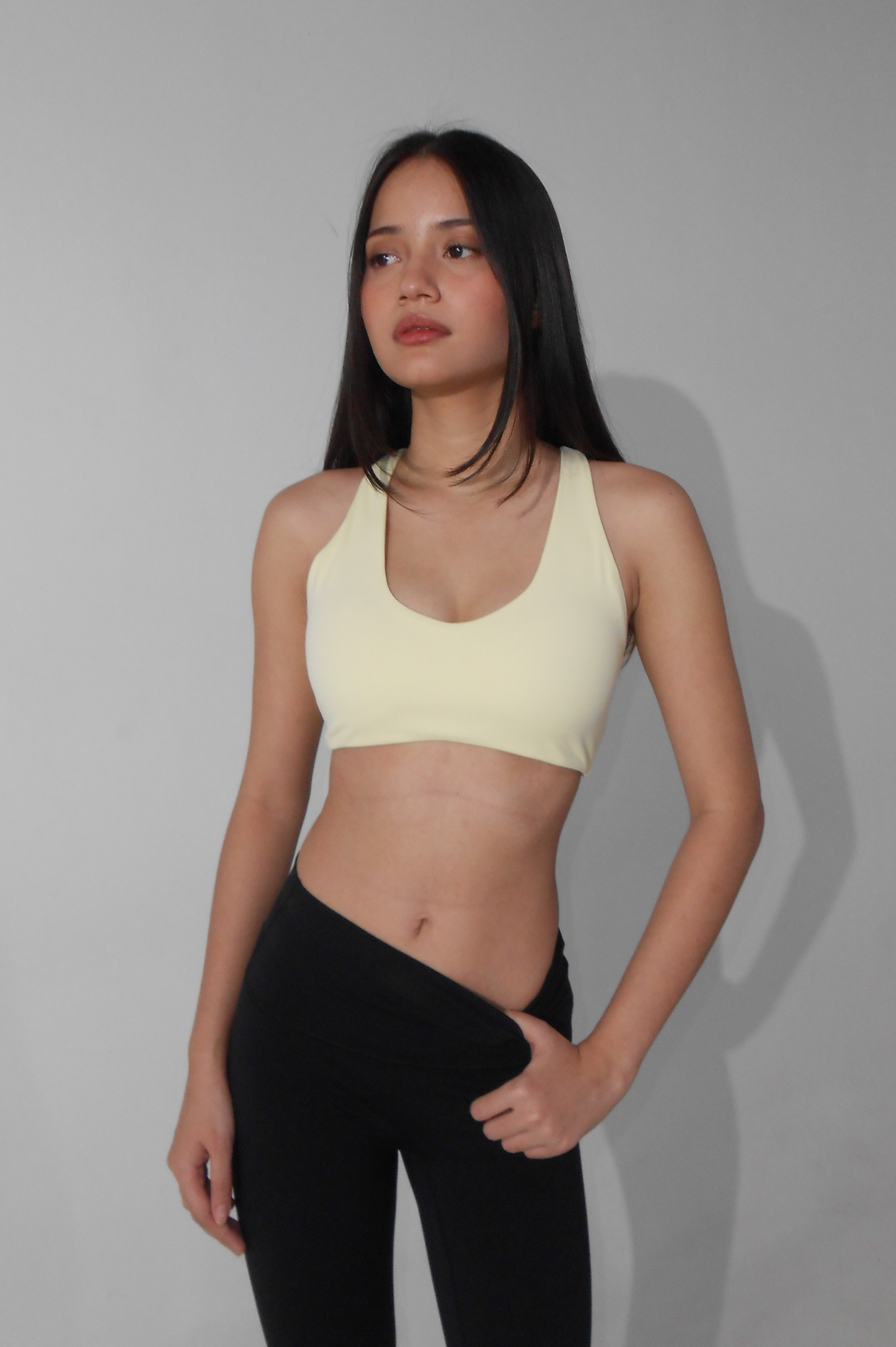 Gia Racerback Pushup Sportsbra - Butter yellow