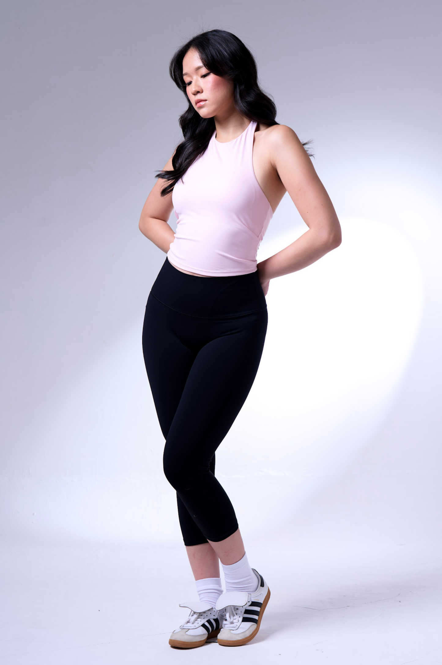 Blush halter bra tank