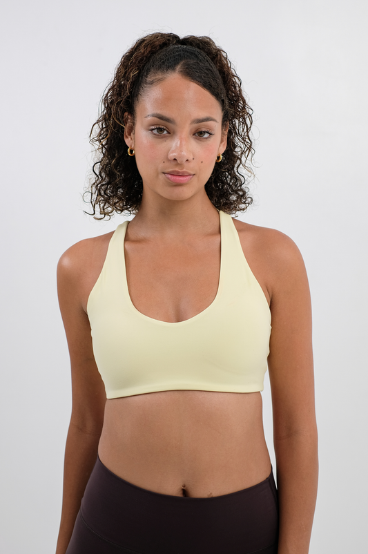 Gia Racerback Pushup Sportsbra - Butter yellow