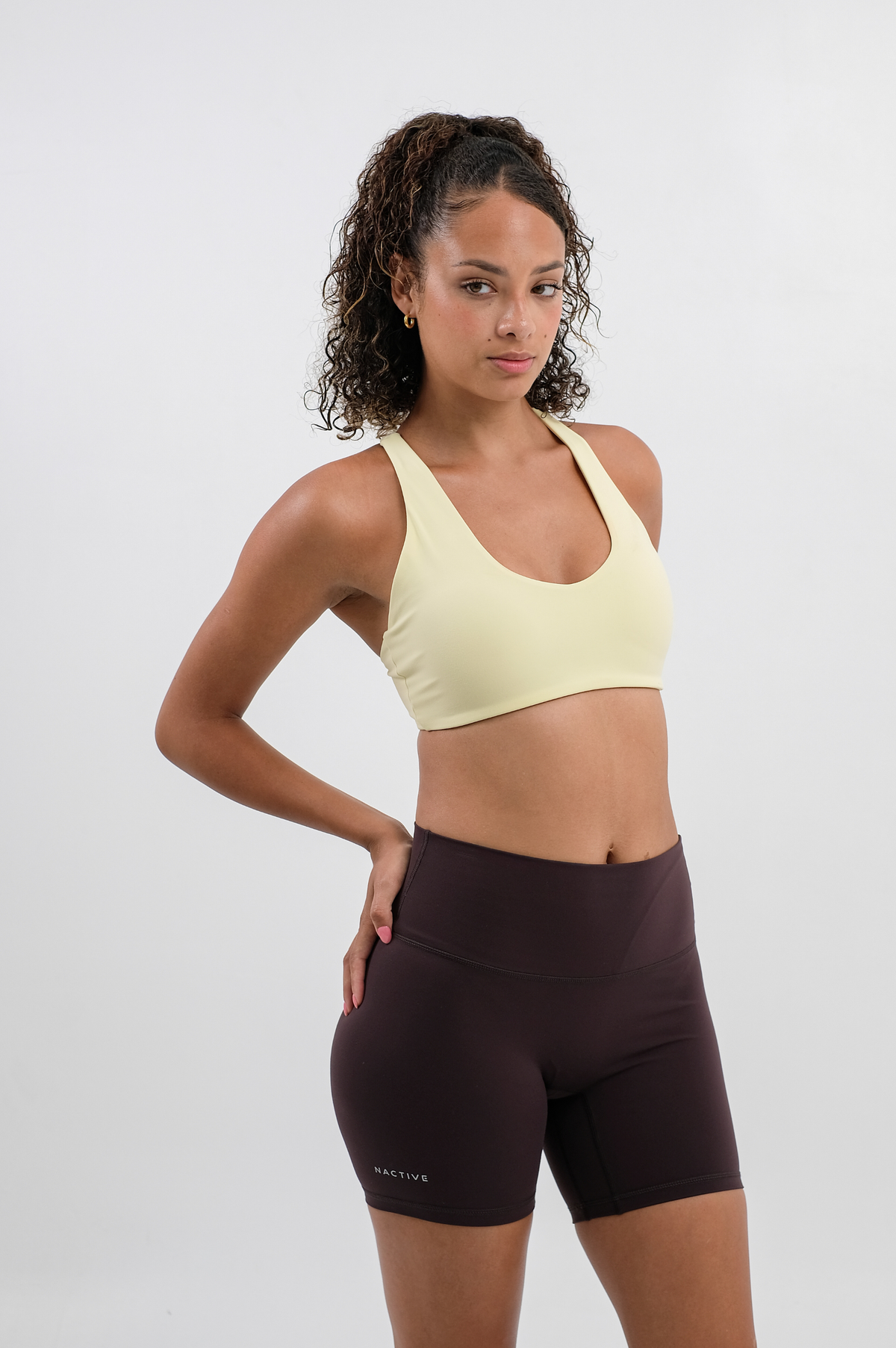 Gia Racerback Pushup Sportsbra - Butter yellow