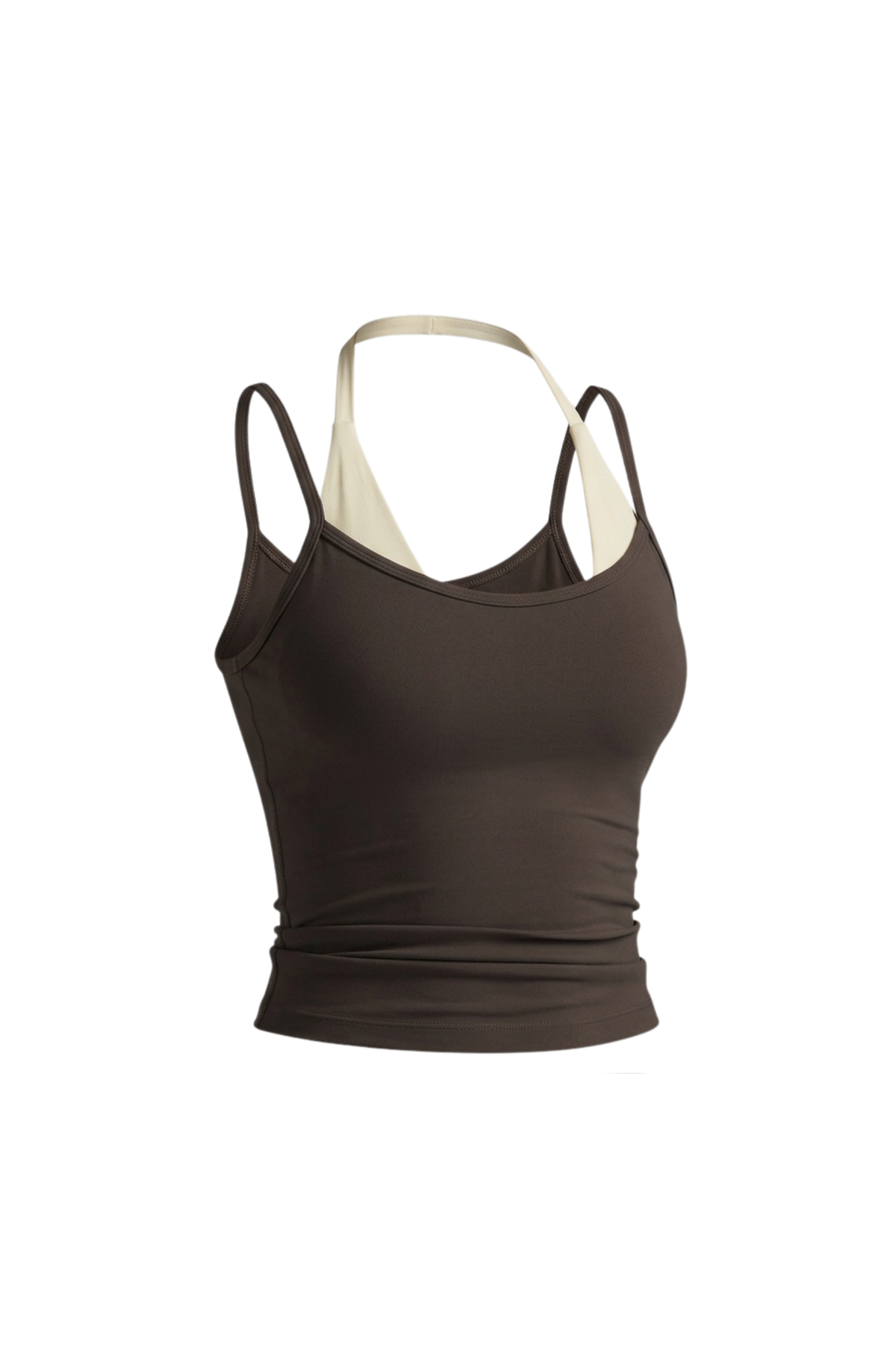 Alba Two-colour Tanktop - Choco cream