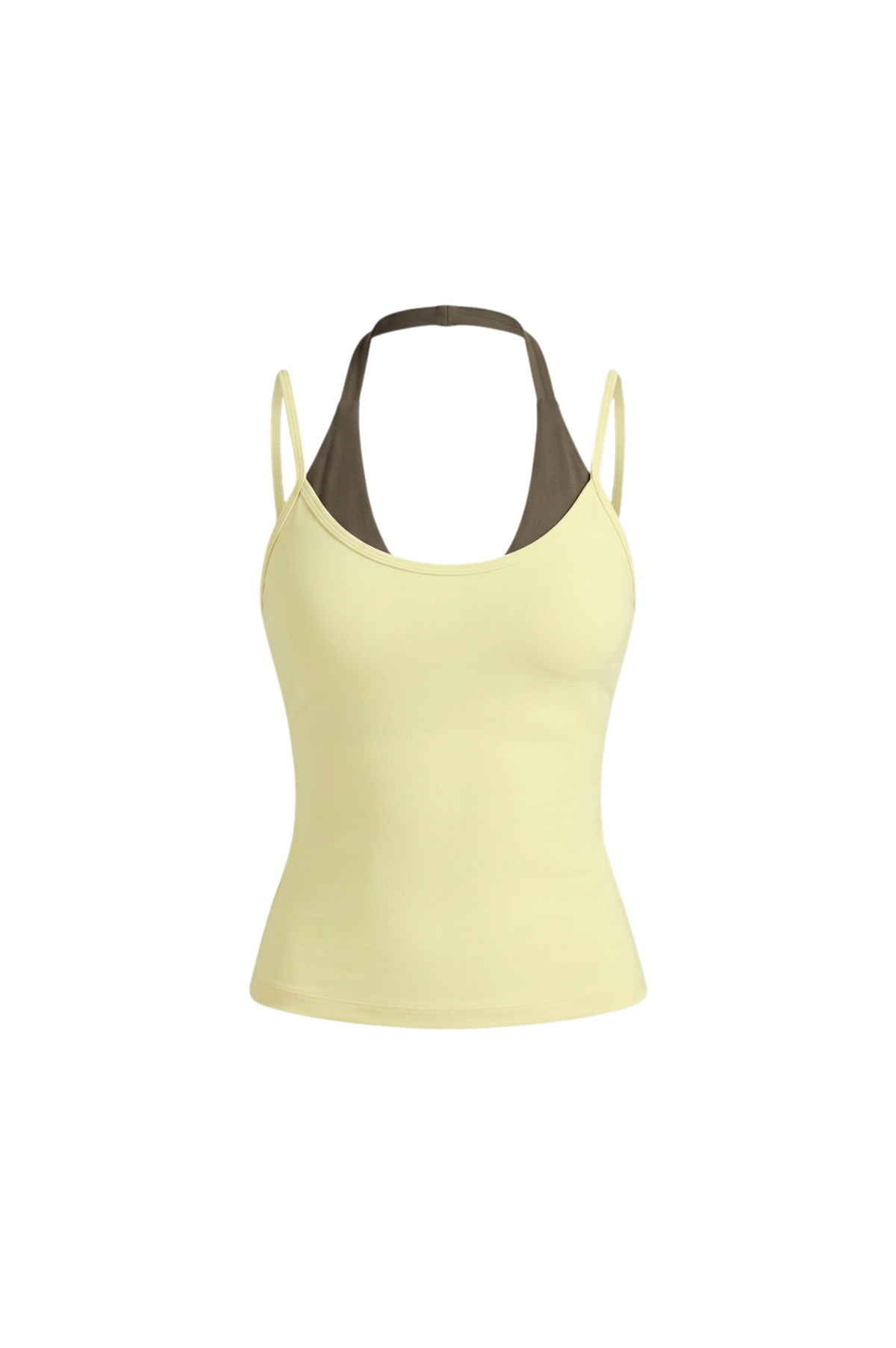 Alba Two-colour Tanktop - Yellow choco