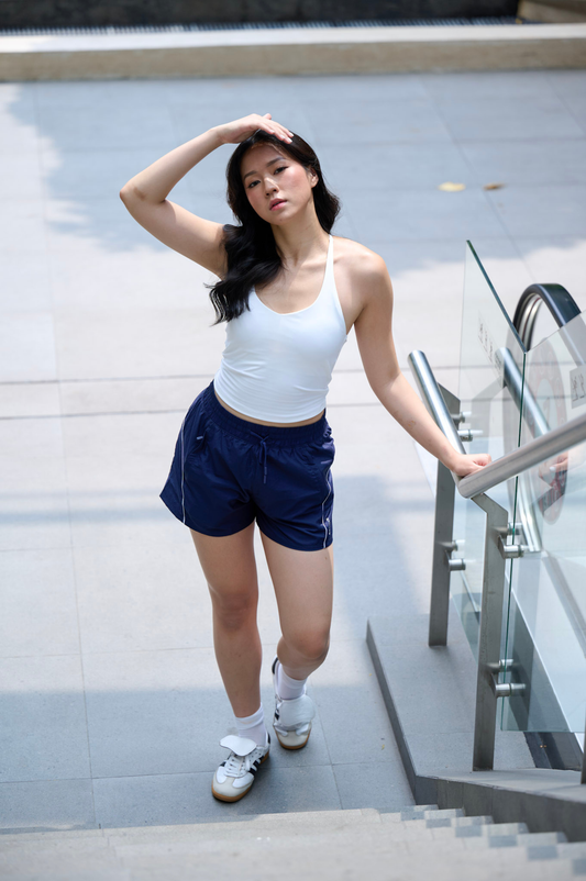 Posh stripe short