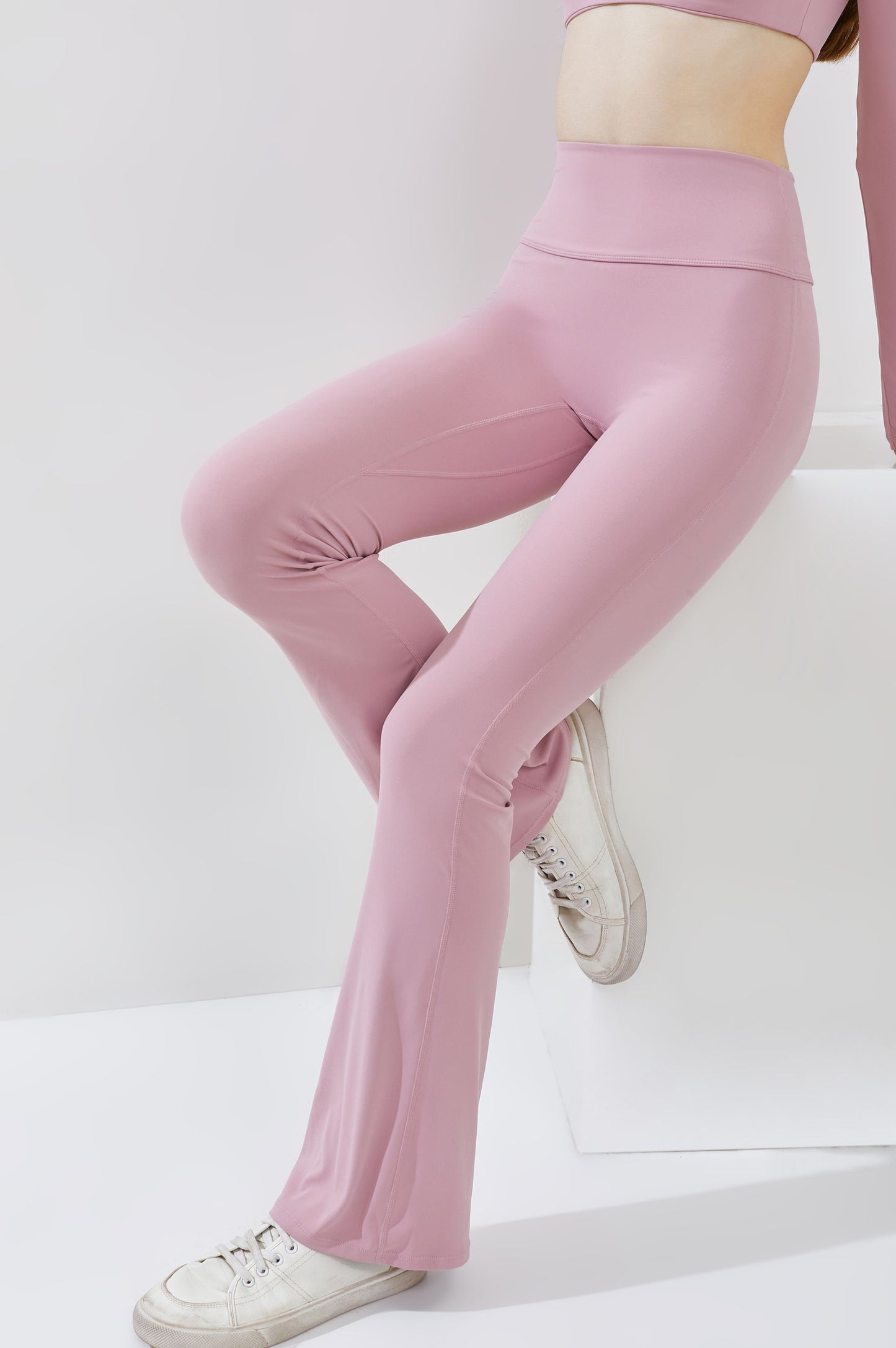 Alana flare legging - Dusty pink